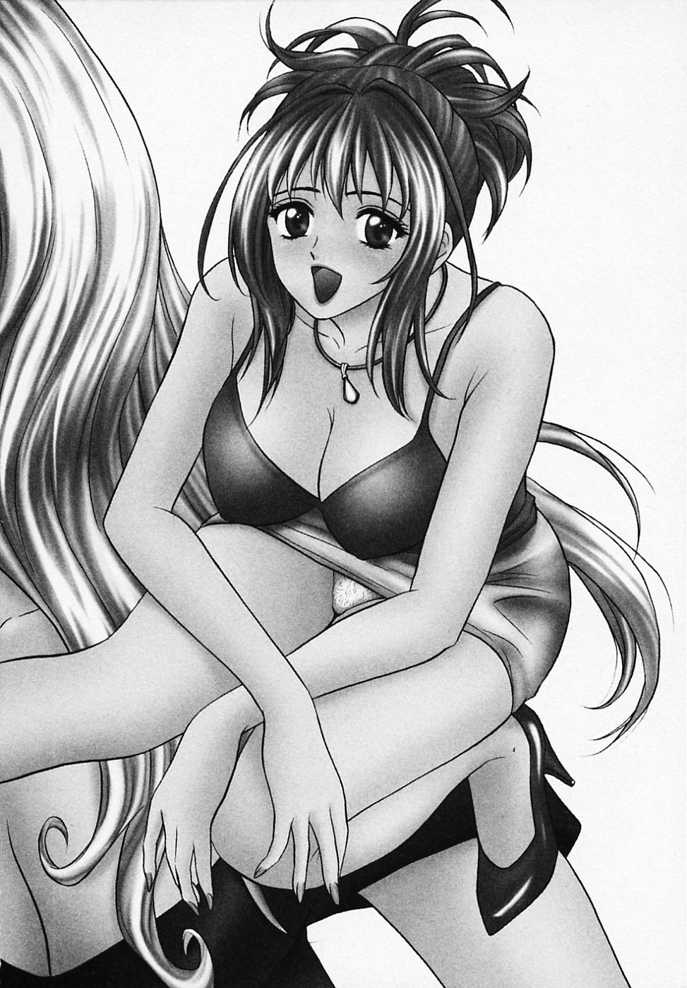 【エロ漫画】エロ下着で誘惑されちゃう淫乱巨乳のお姉さん…手マンや騎乗位で生ハメ中出しいちゃラブセックスしちゃう【タナカ☆コージ：乙女画報】