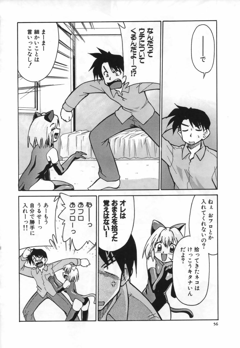 【エロ漫画】拾ってくれたご主人さまを誘惑しちゃう猫耳娘…ご奉仕フェラをして生ハメ中出しイチャラブセックスで絶頂アクメ堕ちしちゃう【みずきひとし：ひろって! ご主人さま】