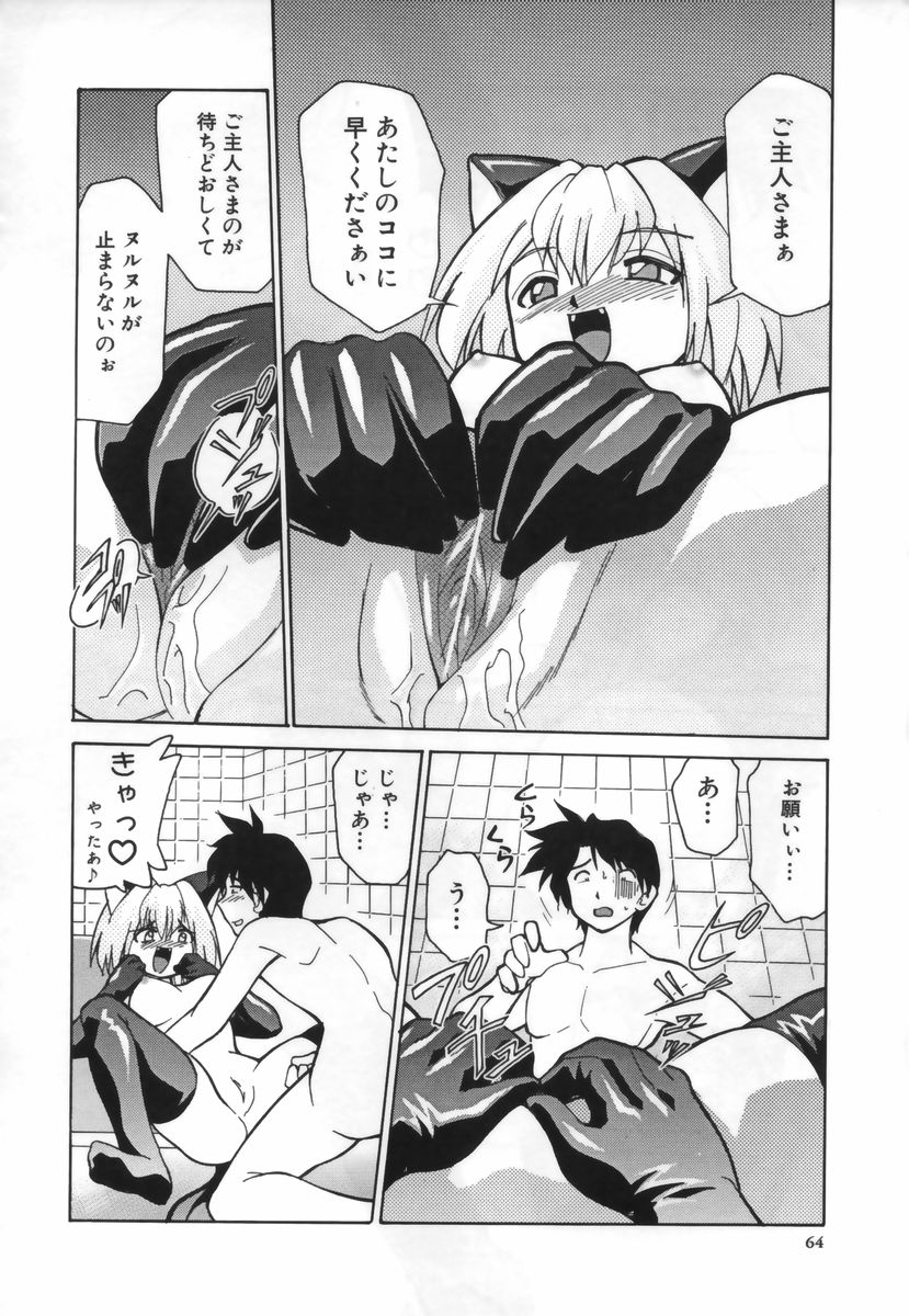 【エロ漫画】拾ってくれたご主人さまを誘惑しちゃう猫耳娘…ご奉仕フェラをして生ハメ中出しイチャラブセックスで絶頂アクメ堕ちしちゃう【みずきひとし：ひろって! ご主人さま】